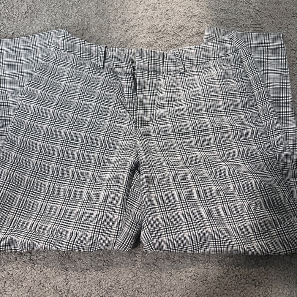 A New Day Black and White Plaid Trousers
